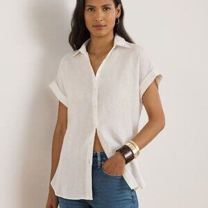 Lauren Ralph Lauren Relaxed Fit Linen Short-Sleeve Shirt